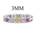 [Lumi Jewels]Dazzling Lustrous Round Cut Tennis Ring