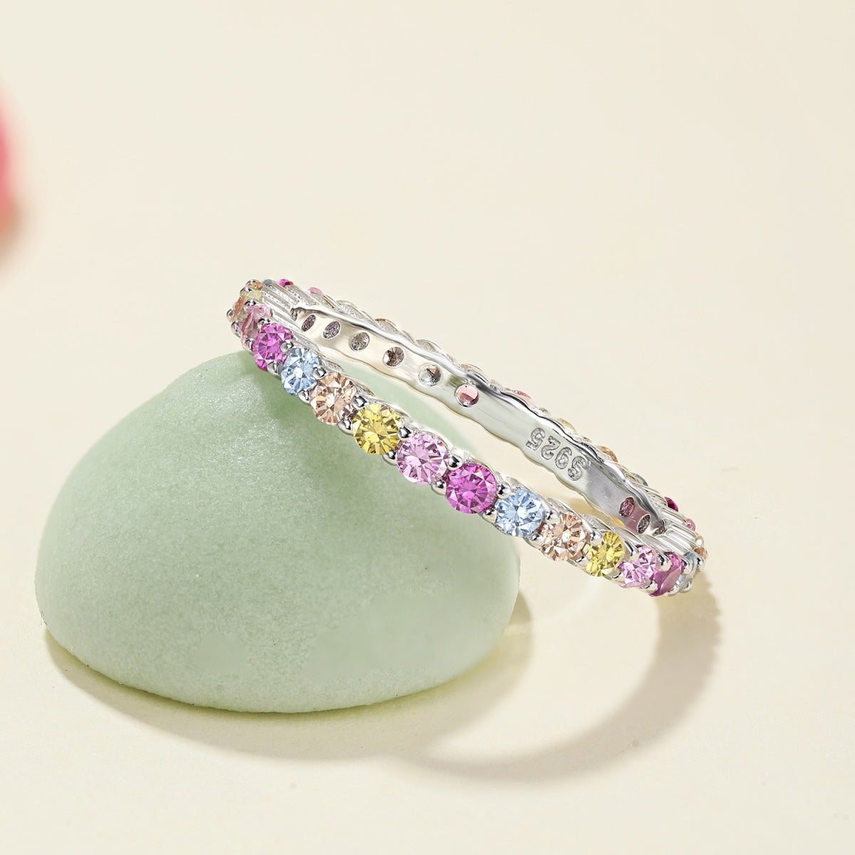 [Lumi Jewels]Elegant Vivid Round Cut Daily Ring