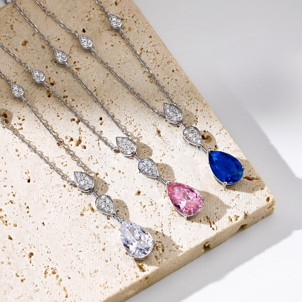 [Lumi Jewels]Dazzling Pear Cut Necklace