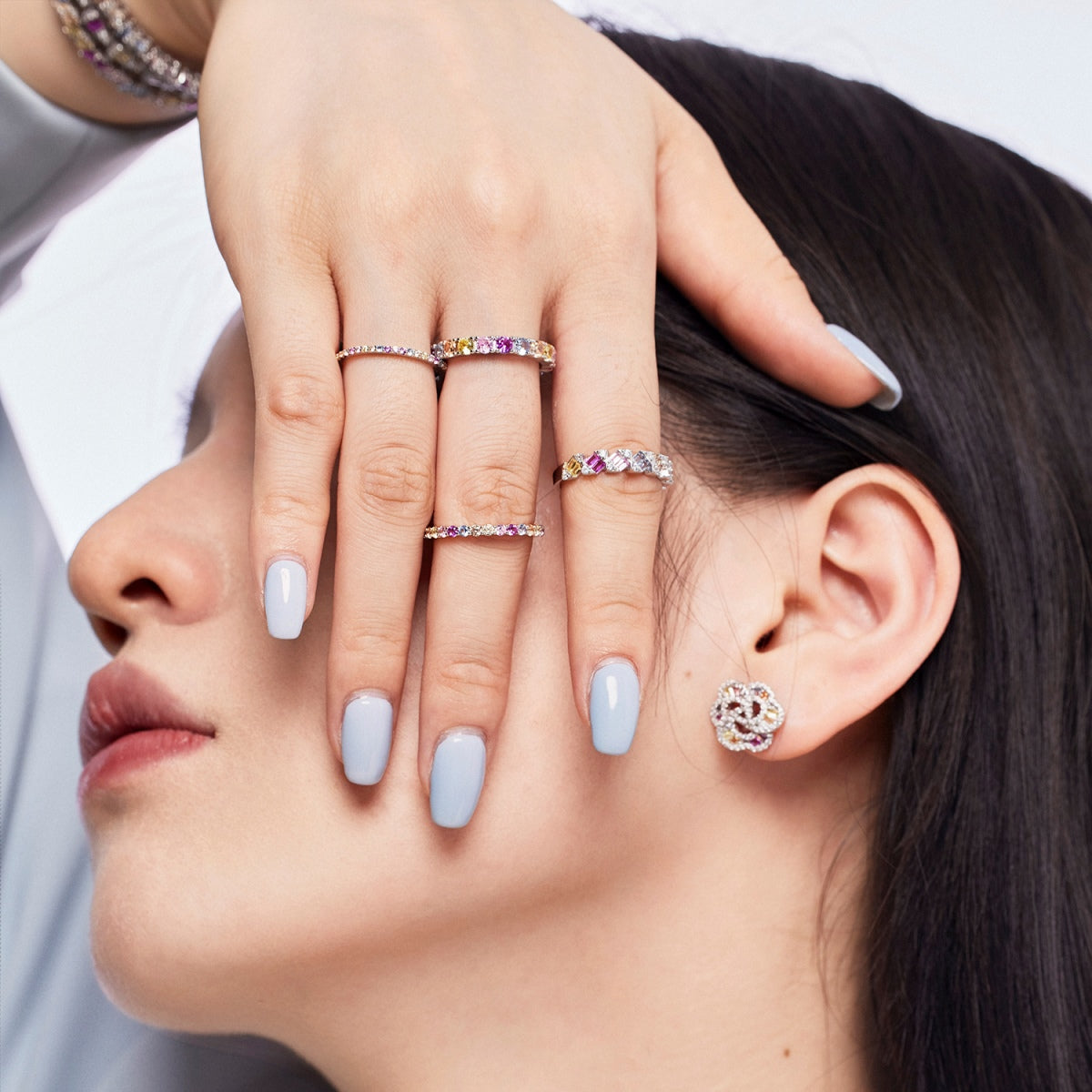 [Lumi Jewels]Unique Scintillating Round Cut Daily Ring