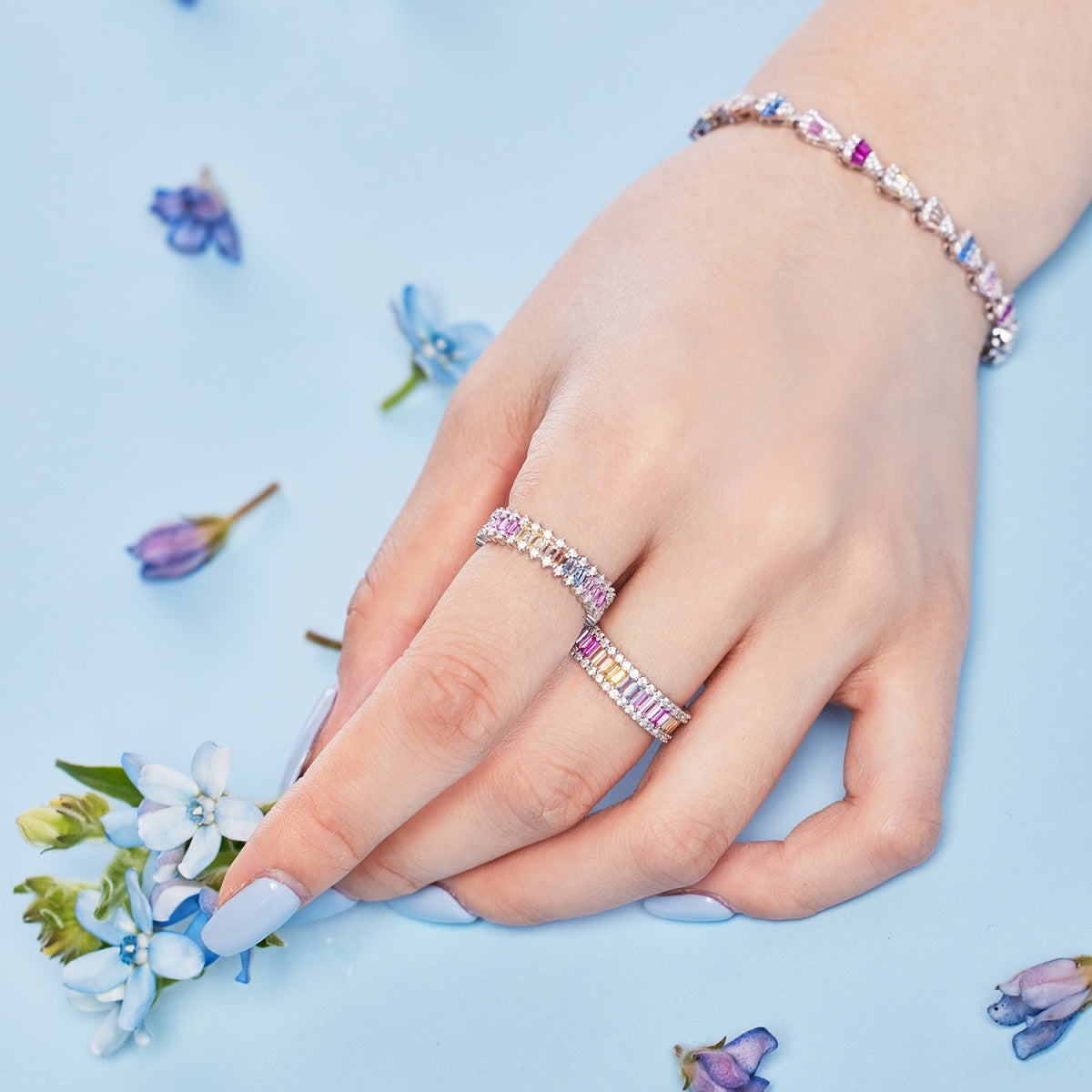 [Lumi Jewels]Radiant Water Drop Shape Daily Bracelet