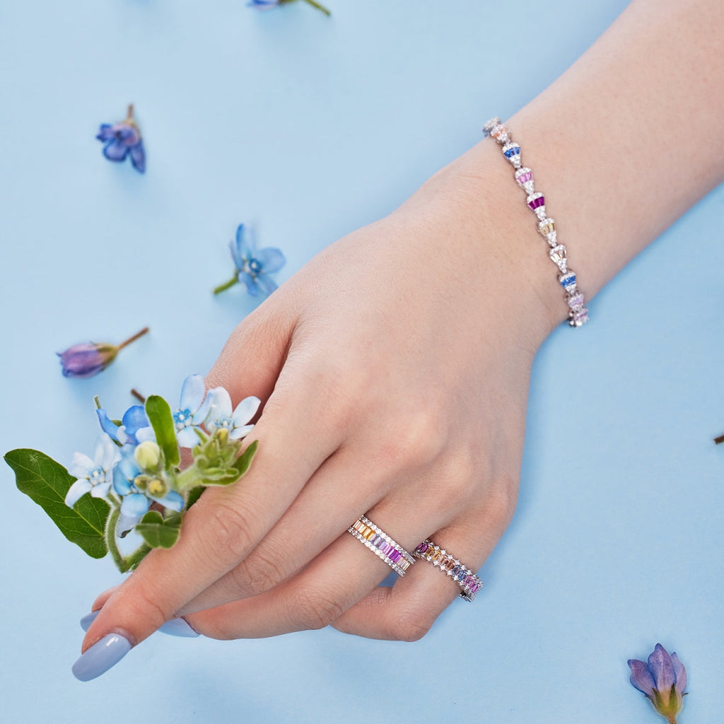[Lumi Jewels]Radiant Water Drop Shape Daily Bracelet