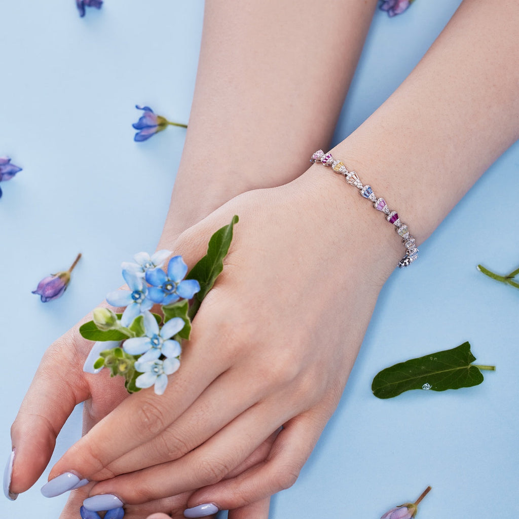[Lumi Jewels]Radiant Water Drop Shape Daily Bracelet