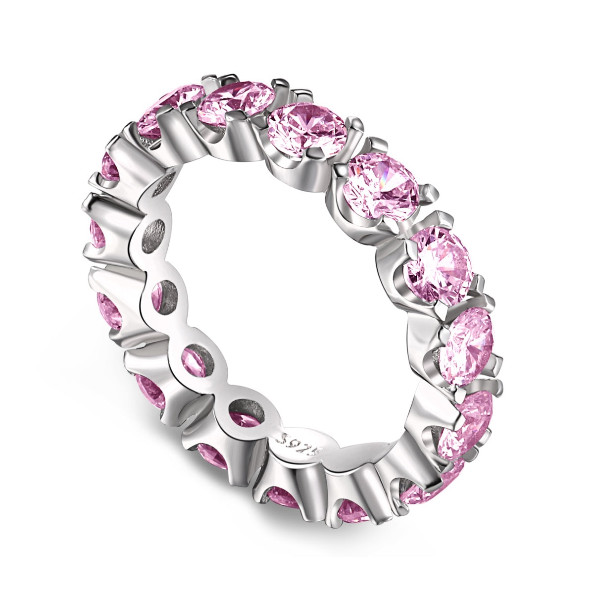 [Lumi Jewels]Eternity Round Cut Tennis Ring