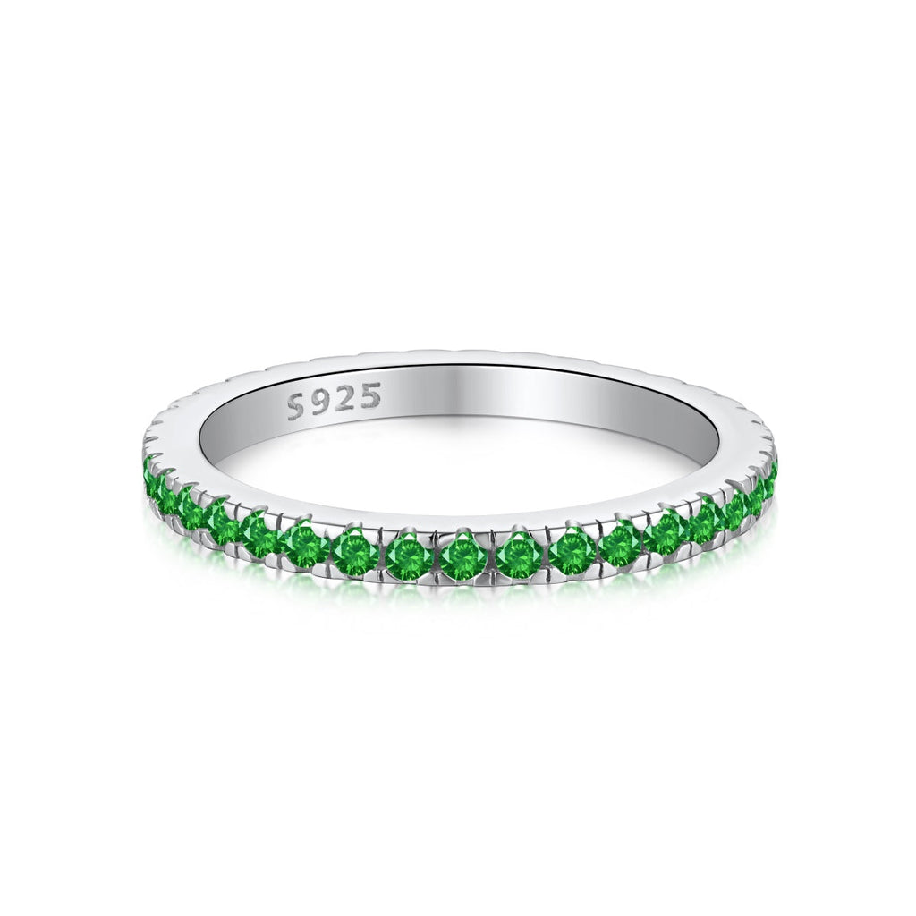 [Lumi Jewels]Delicate Sparkling Round Cut Daily Ring
