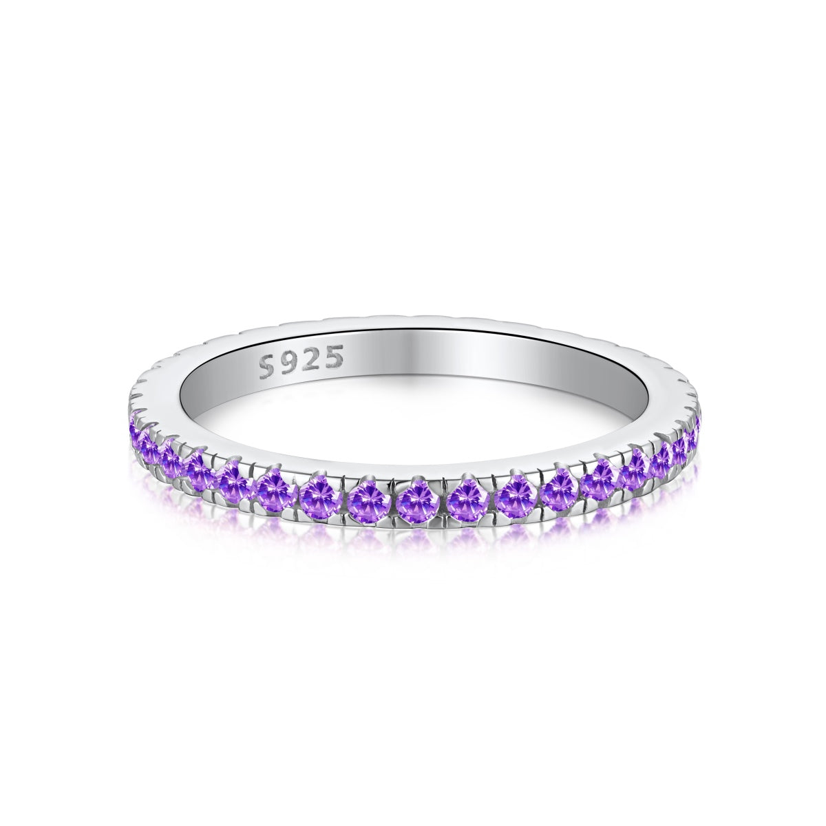 [Lumi Jewels]Delicate Sparkling Round Cut Daily Ring