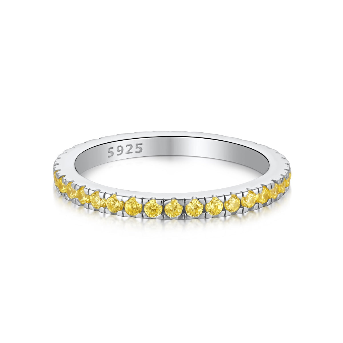 [Lumi Jewels]Delicate Sparkling Round Cut Daily Ring