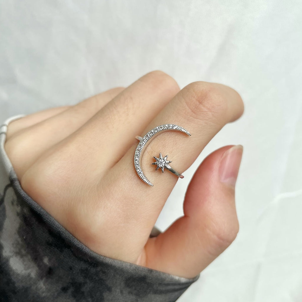 [Lumi Jewels]Eternity Moon & Star Ring