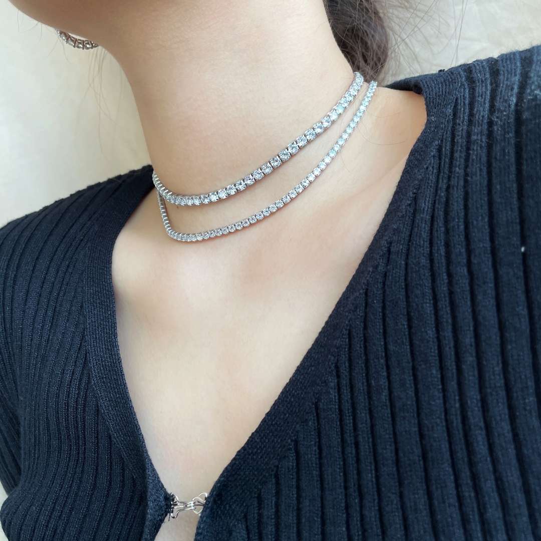 [Lumi Jewels]Elegant Tennis Chain Necklace