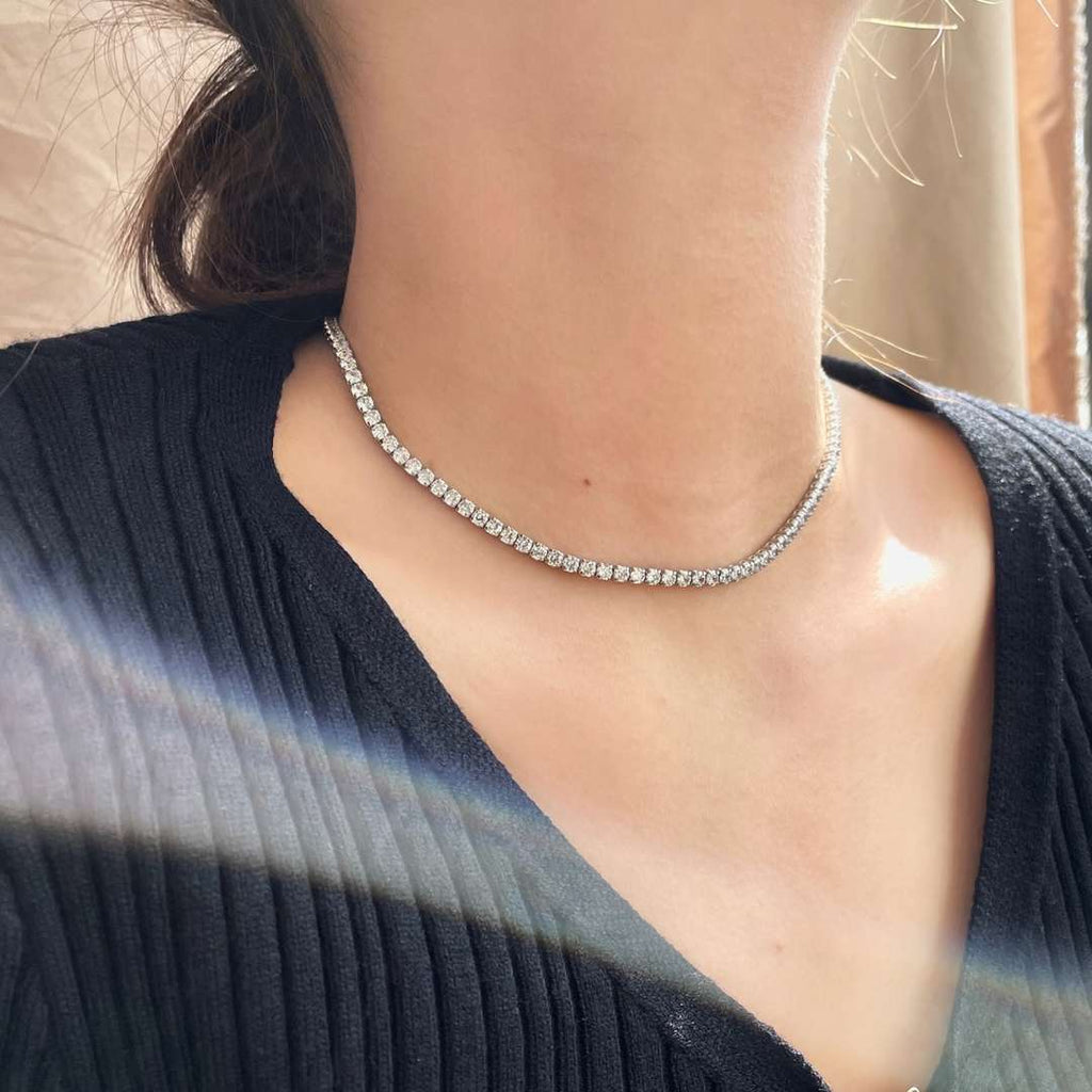 [Lumi Jewels]Elegant Tennis Chain Necklace