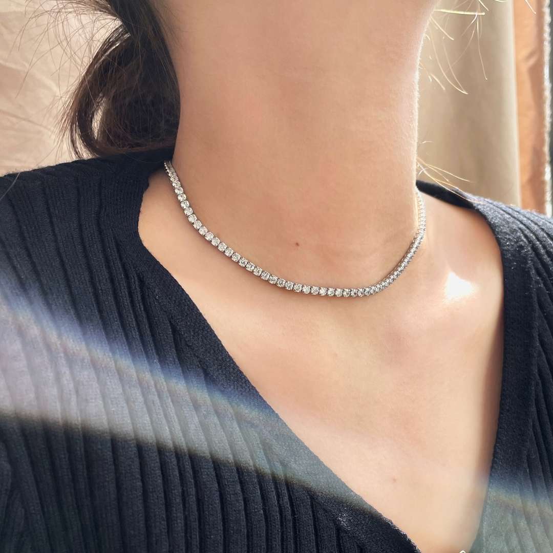 [Lumi Jewels]Elegant Tennis Chain Necklace