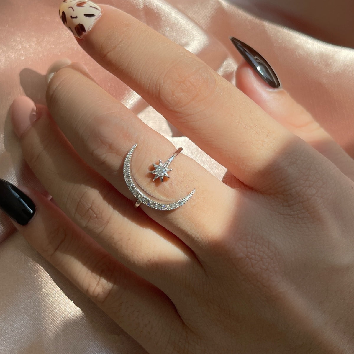 [Lumi Jewels]Eternity Moon & Star Ring