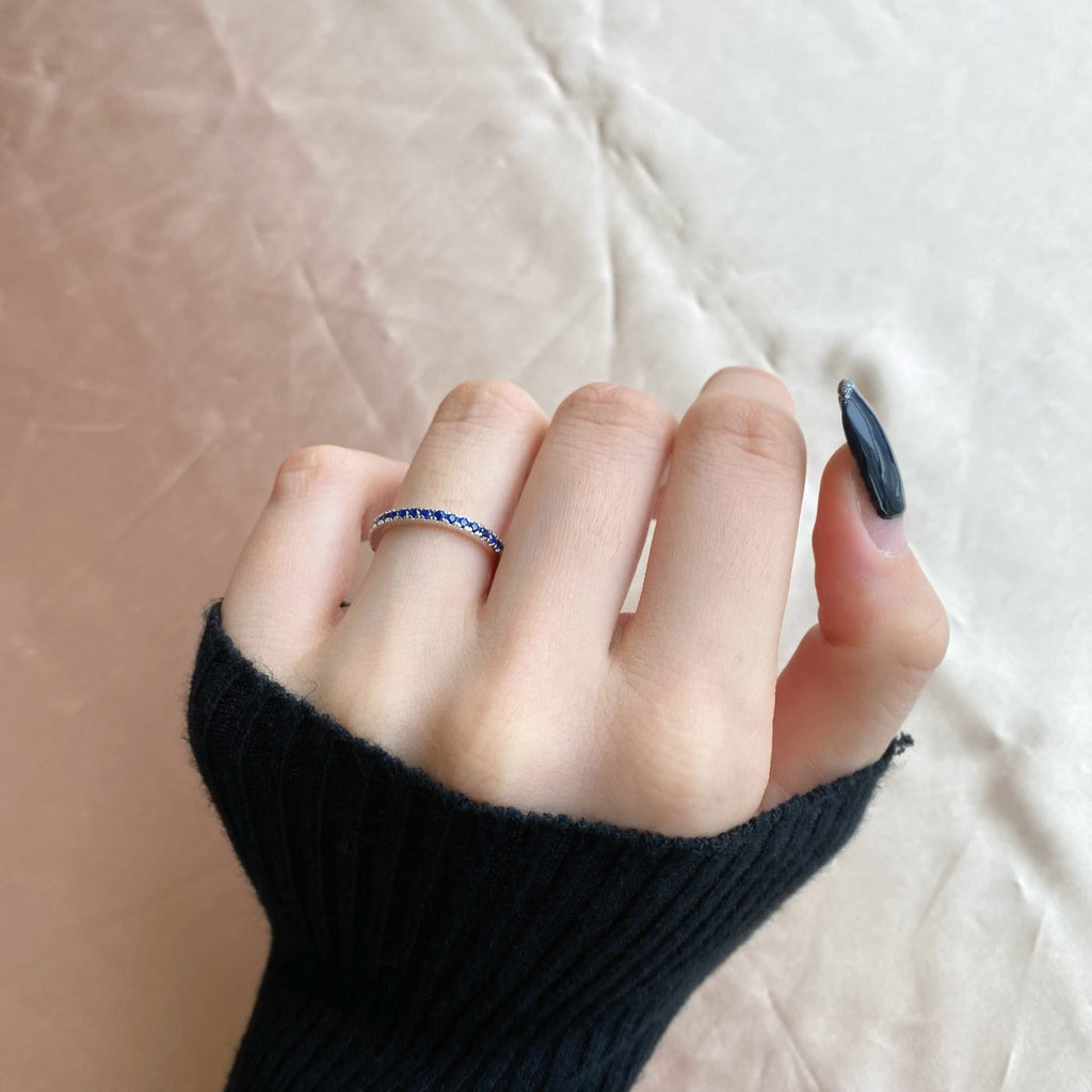 [Lumi Jewels]Delicate Sparkling Round Cut Daily Ring