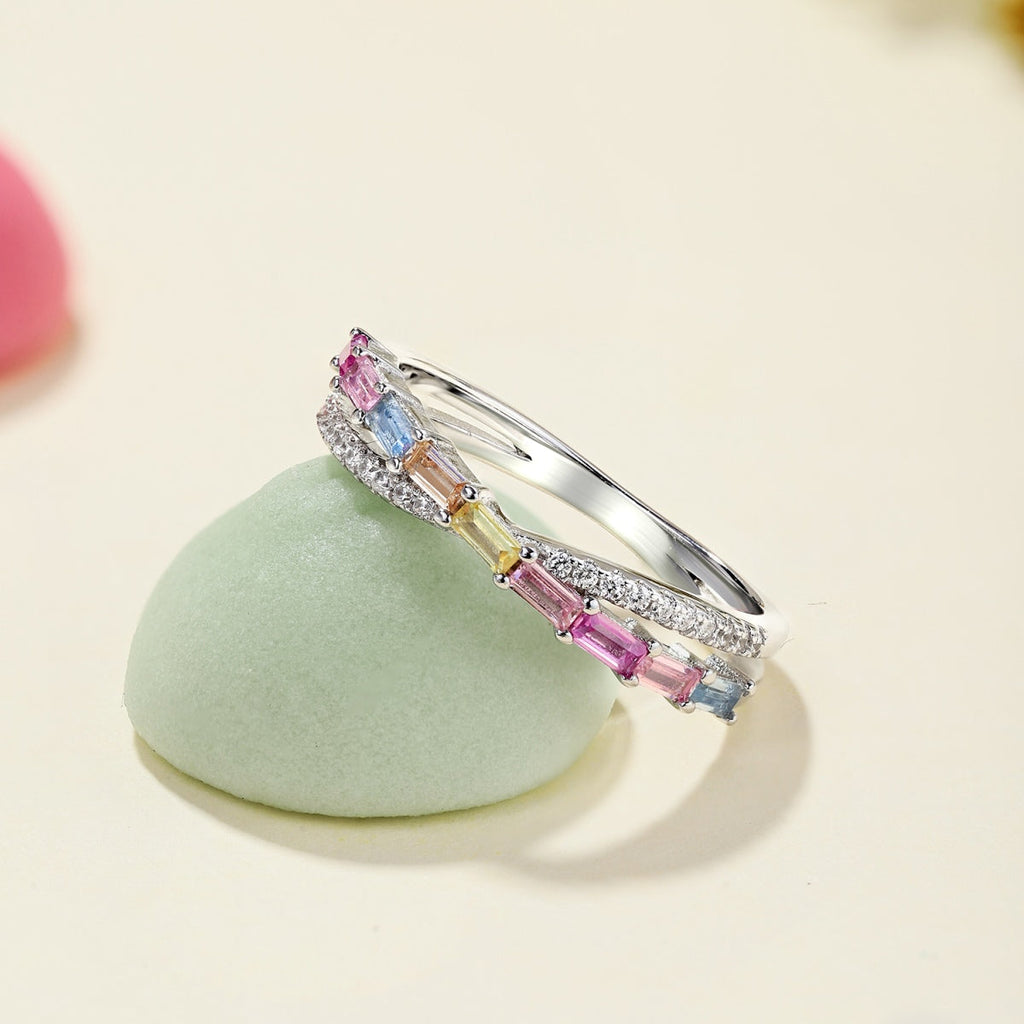 [Lumi Jewels]Energetic Elegant Radiant Cut Party Ring