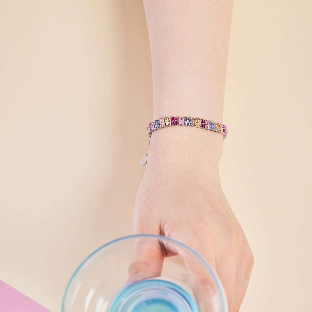 [Lumi Jewels]Sparkling Exquisite Multi Cut Party Bracelet