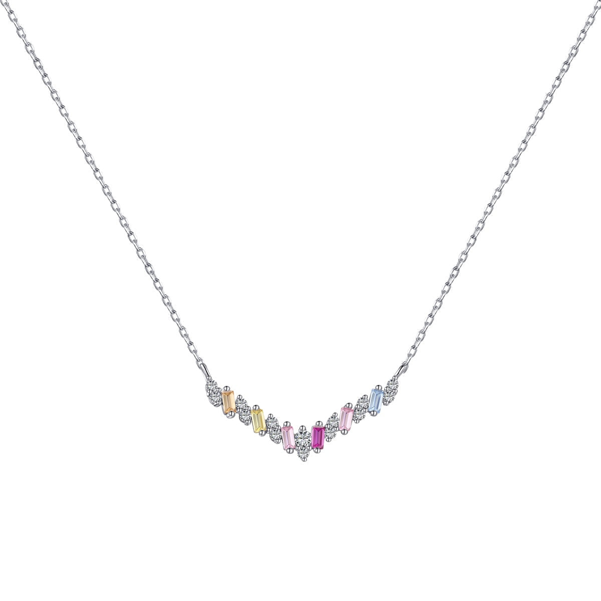 [Lumi Jewels]Dazzling Rainbow Necklace