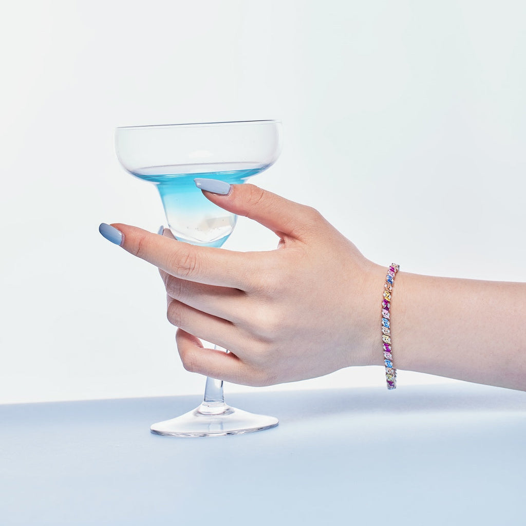 [Lumi Jewels]Ornate Sparkling Multi Cut Party Bracelet
