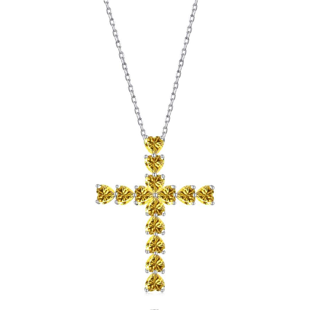 [Lumi Jewels]Radiant Cross Shape Necklace