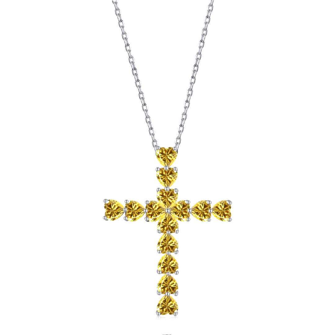 [Lumi Jewels]Radiant Cross Shape Necklace