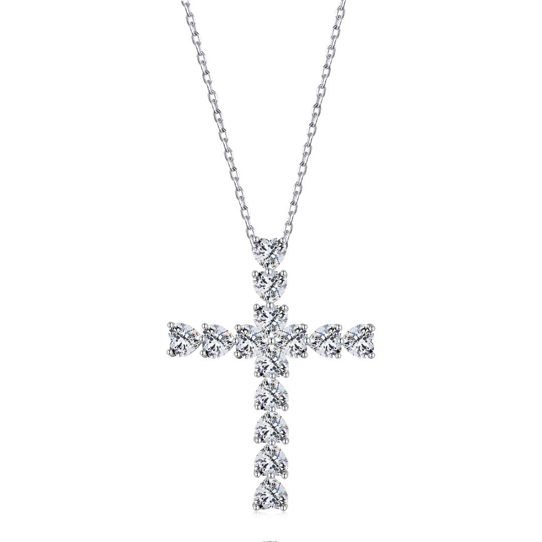 [Lumi Jewels]Radiant Cross Shape Necklace