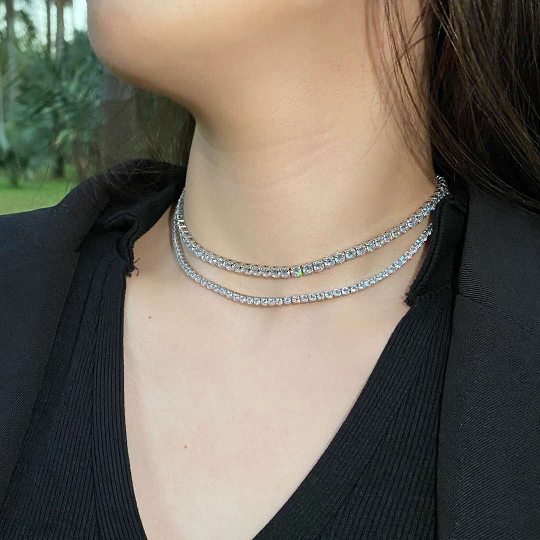 [Lumi Jewels]Elegant Tennis Chain Necklace