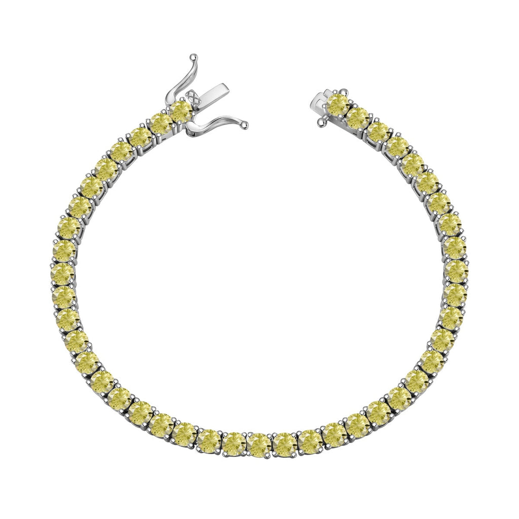 [Lumi Jewels]Ornate Dazzling Round Cut Tennis Bracelet