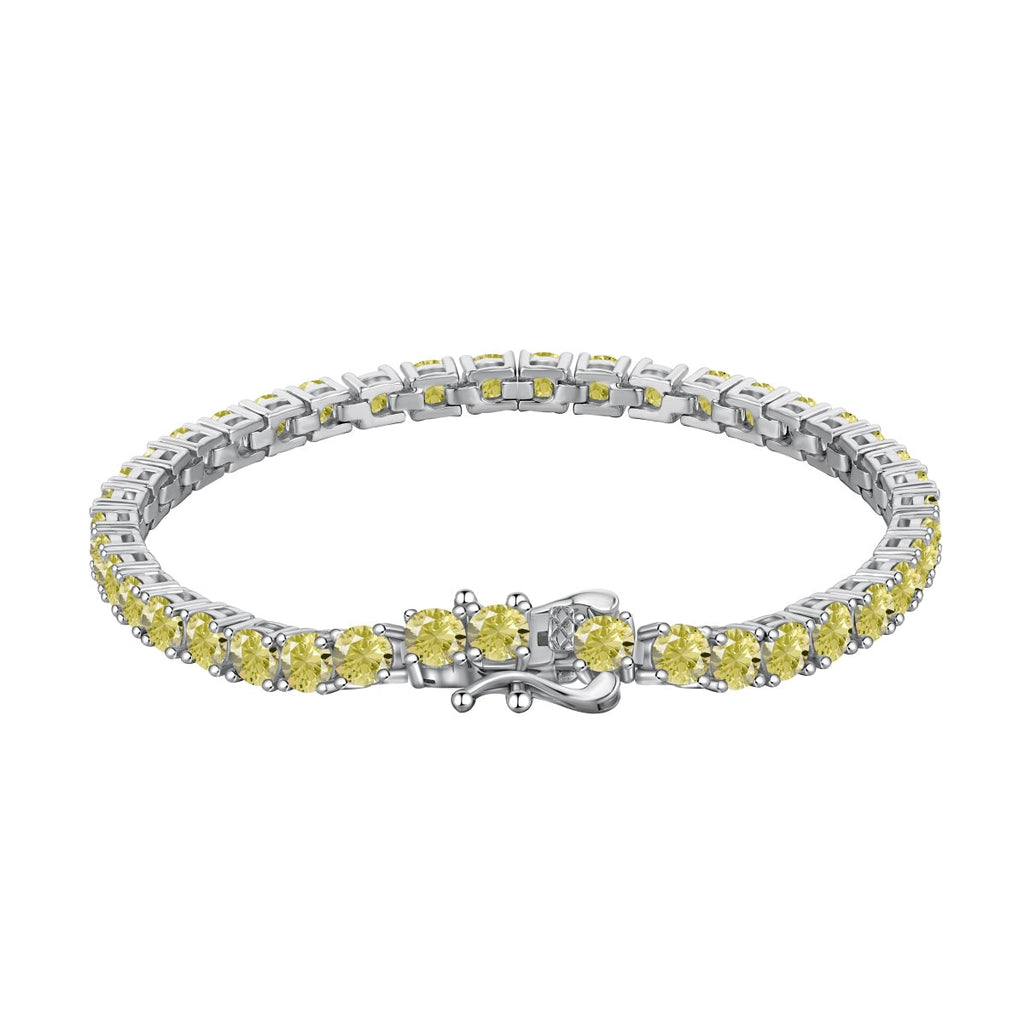 [Lumi Jewels]Ornate Dazzling Round Cut Tennis Bracelet
