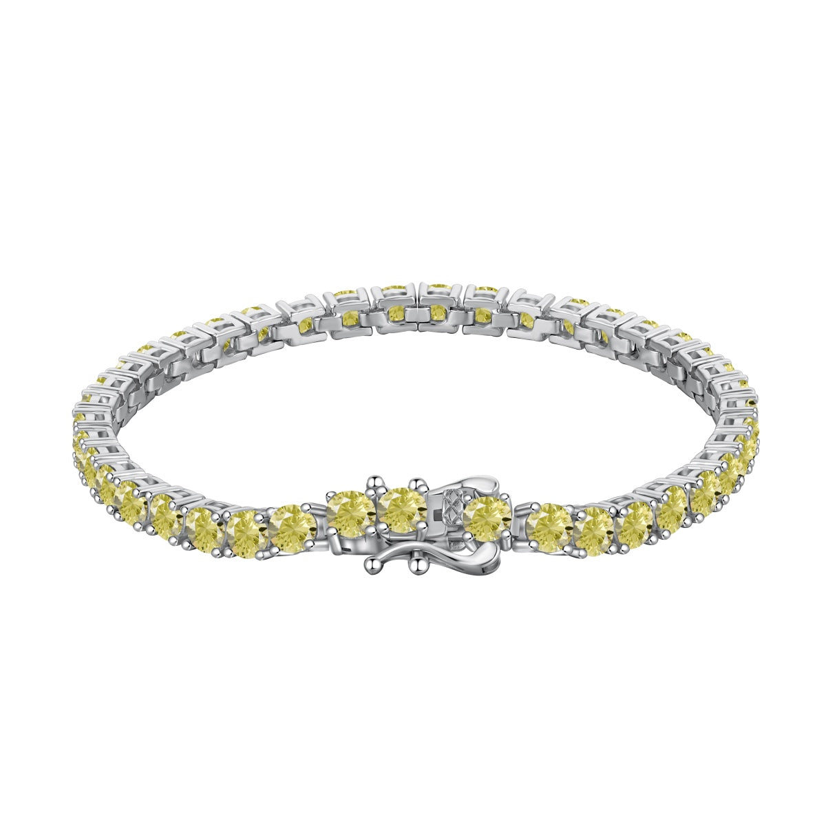 [Lumi Jewels]Ornate Dazzling Round Cut Tennis Bracelet