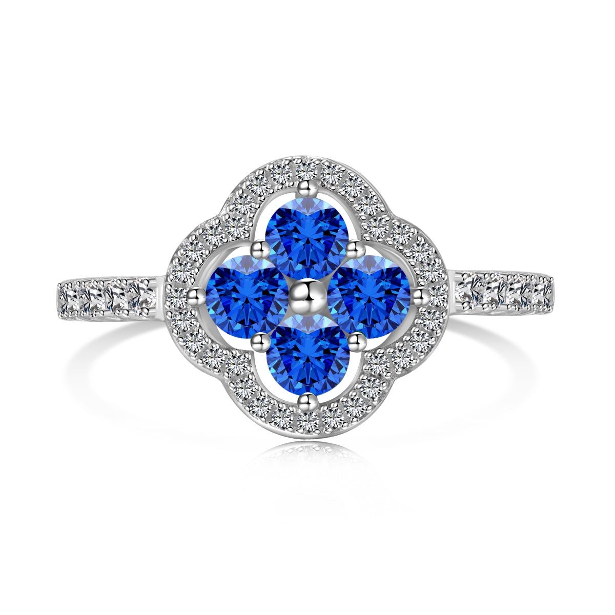 [Lumi Jewels]Four Leaf Clover Flower Design Ring