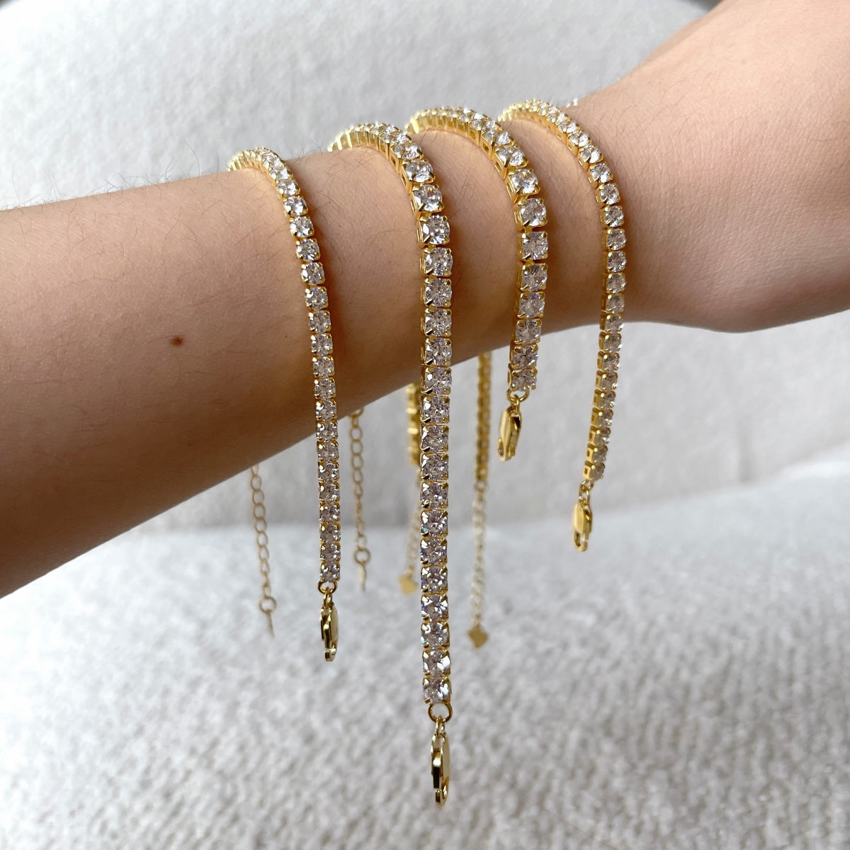 [Lumi Jewels]Sparkling Radiant Princess Cut Tennis Bracelet