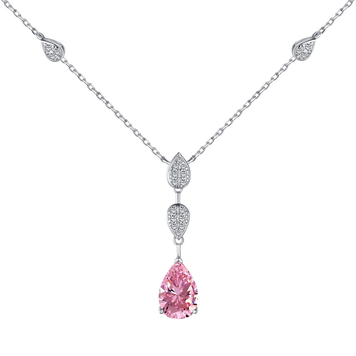 [Lumi Jewels]Dazzling Pear Cut Necklace