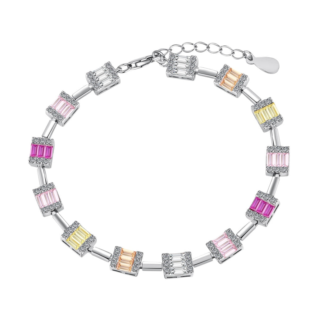 [Lumi Jewels]Dainty Charming Emerald Cut Daily Bracelet