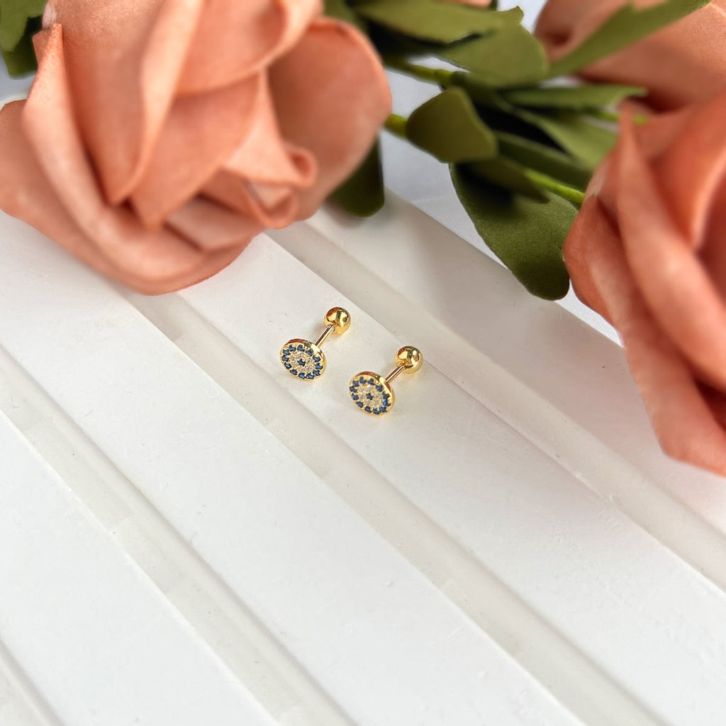 [Lumi Jewels]Devil's Eye Ear Bone Nail Earrings