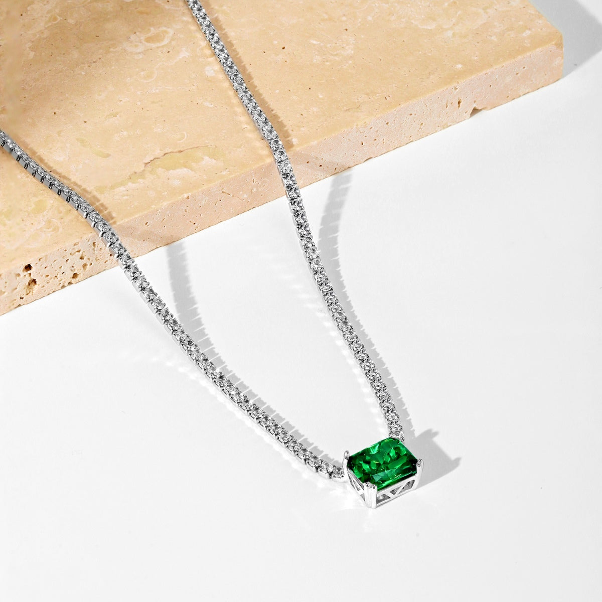 [Lumi Jewels]4.0 Carat Elegant Radiant Cut Necklace