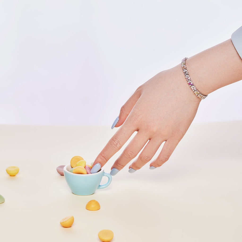 [Lumi Jewels]Dazzling Unique Multi Shape Daily Bracelet