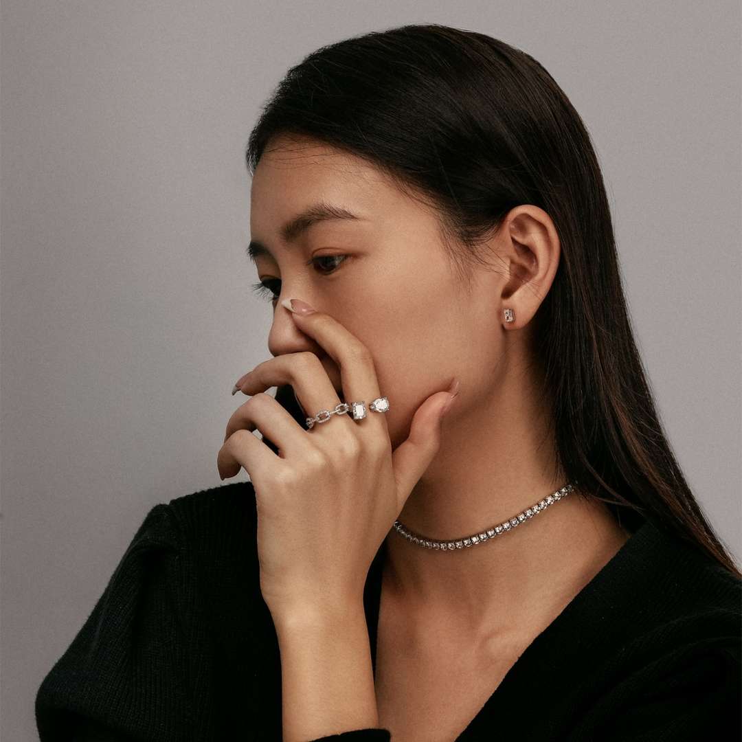 [Lumi Jewels]Elegant Tennis Chain Necklace