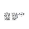 [Lumi Jewels]Oval Classic Dignified Elegant Earrings