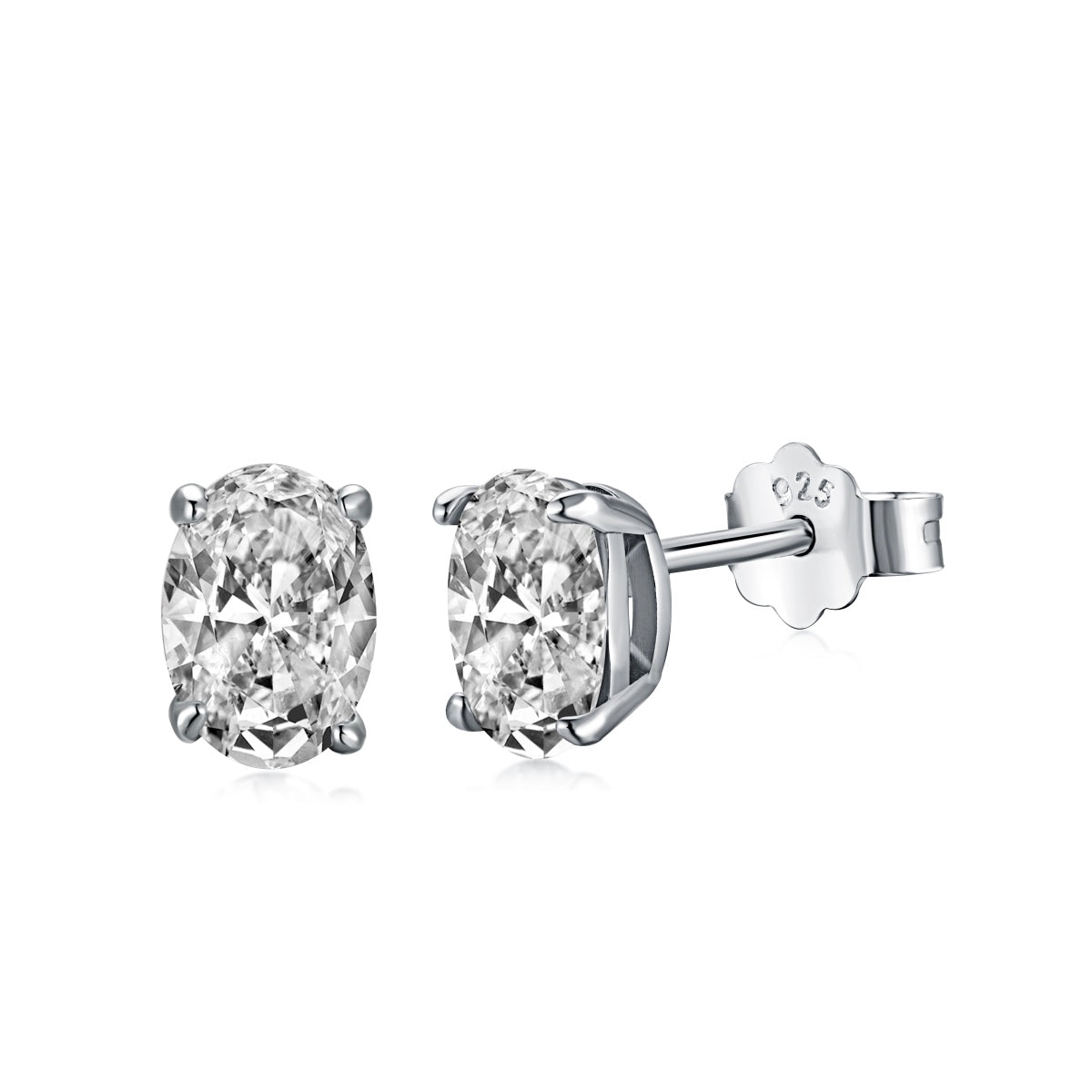 [Lumi Jewels]Oval Classic Dignified Elegant Earrings