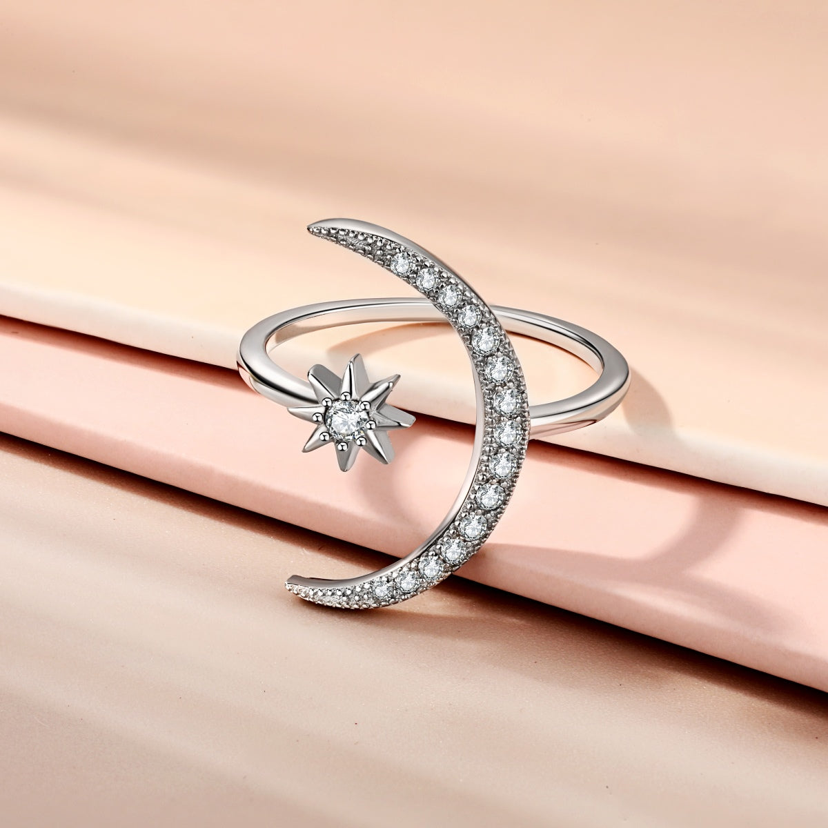 [Lumi Jewels]Eternity Moon & Star Ring
