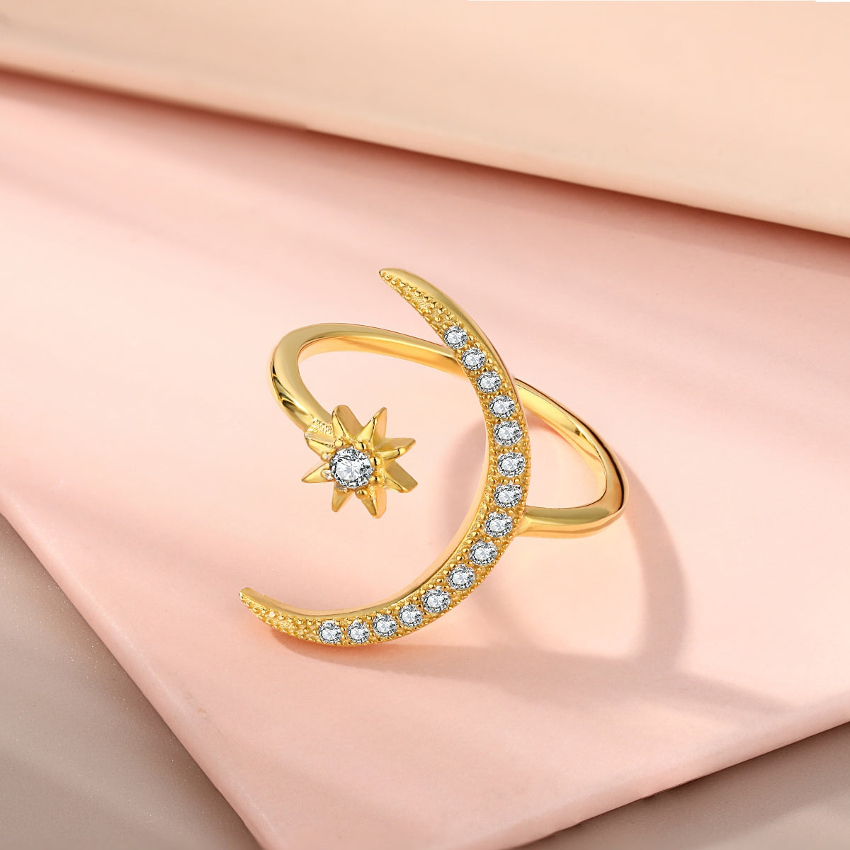 [Lumi Jewels]Eternity Moon & Star Ring