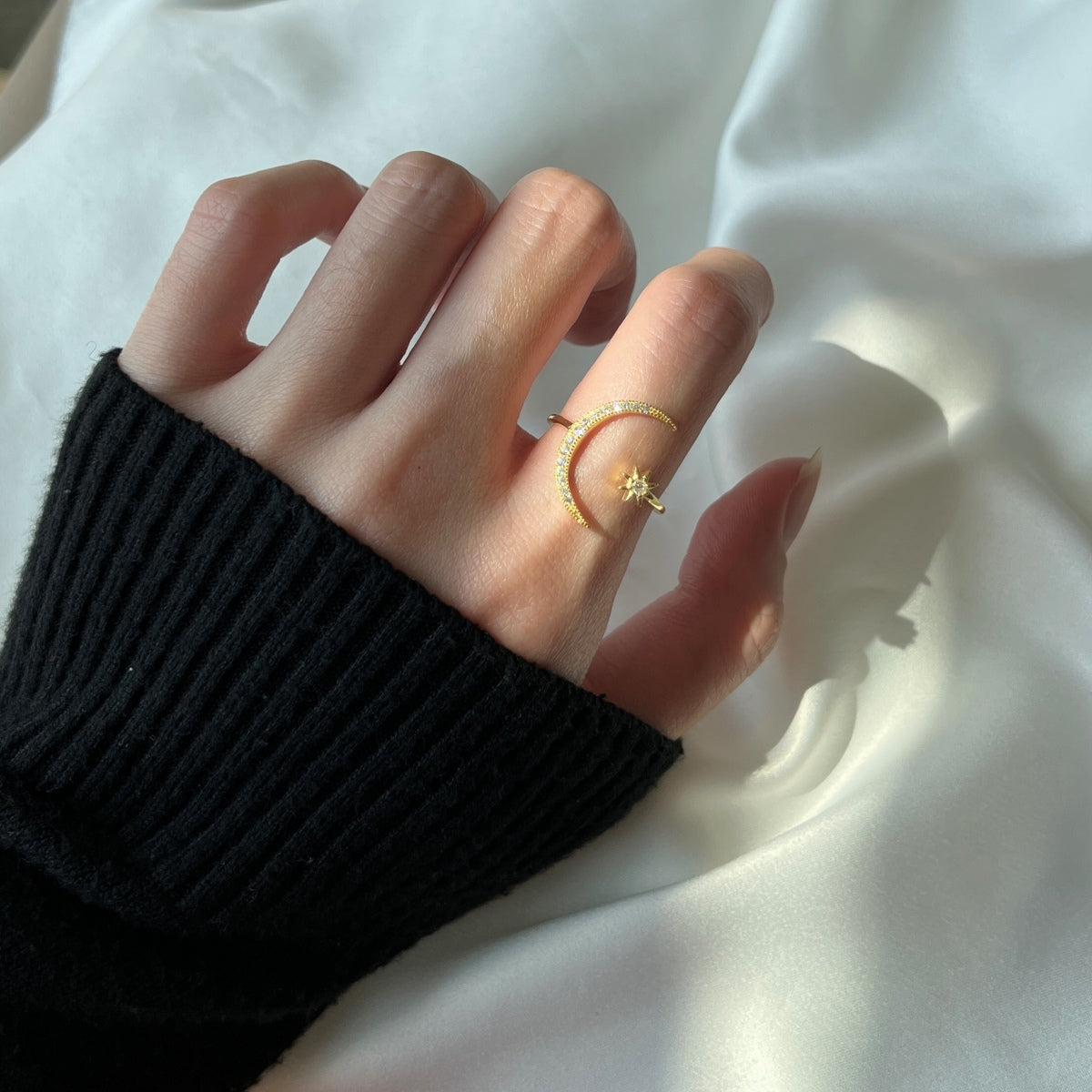 [Lumi Jewels]Eternity Moon & Star Ring