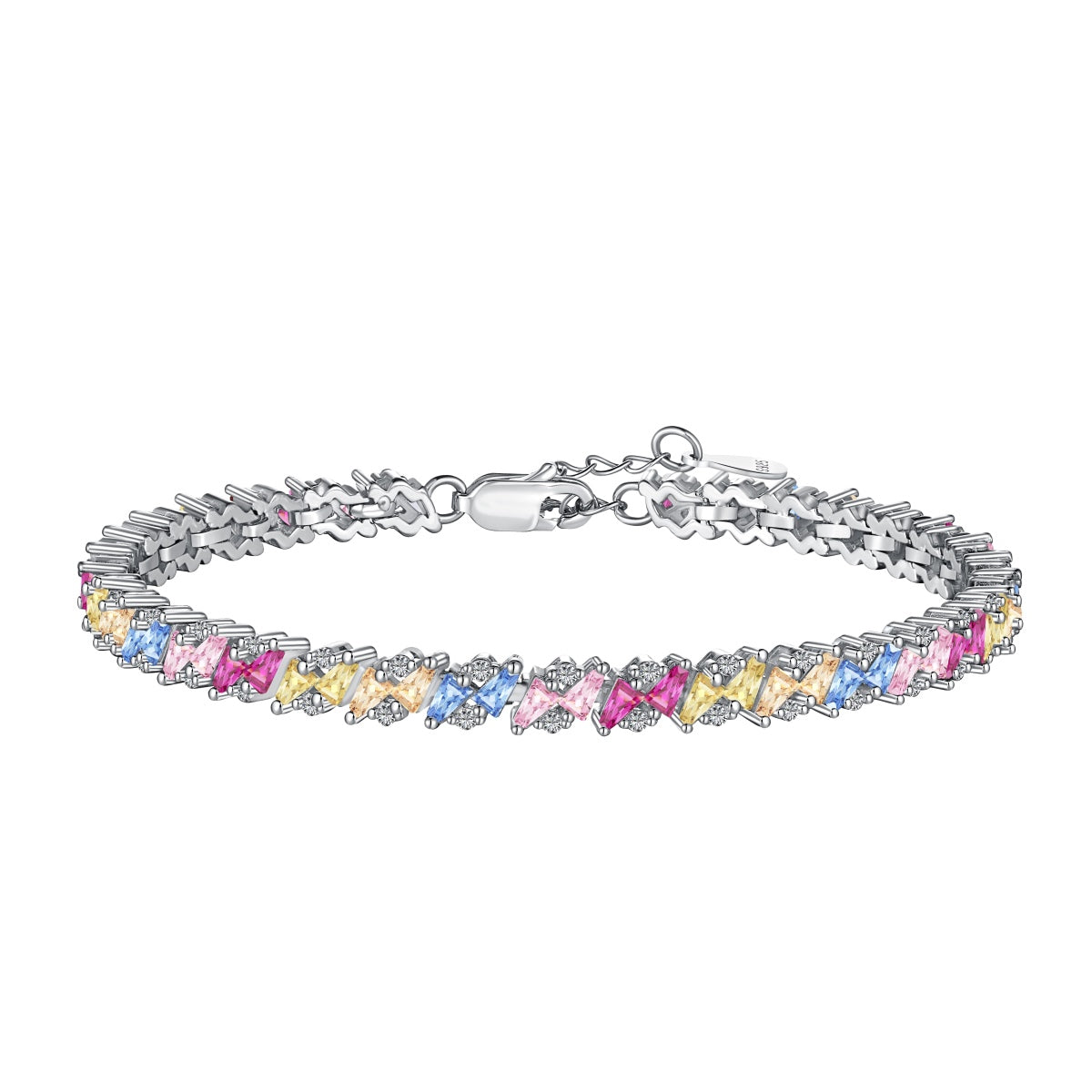 [Lumi Jewels]Ornate Sparkling Multi Cut Party Bracelet