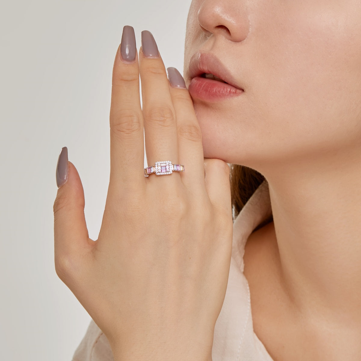 [Lumi Jewels]Exquisite Colorful Radiant Cut Party Ring