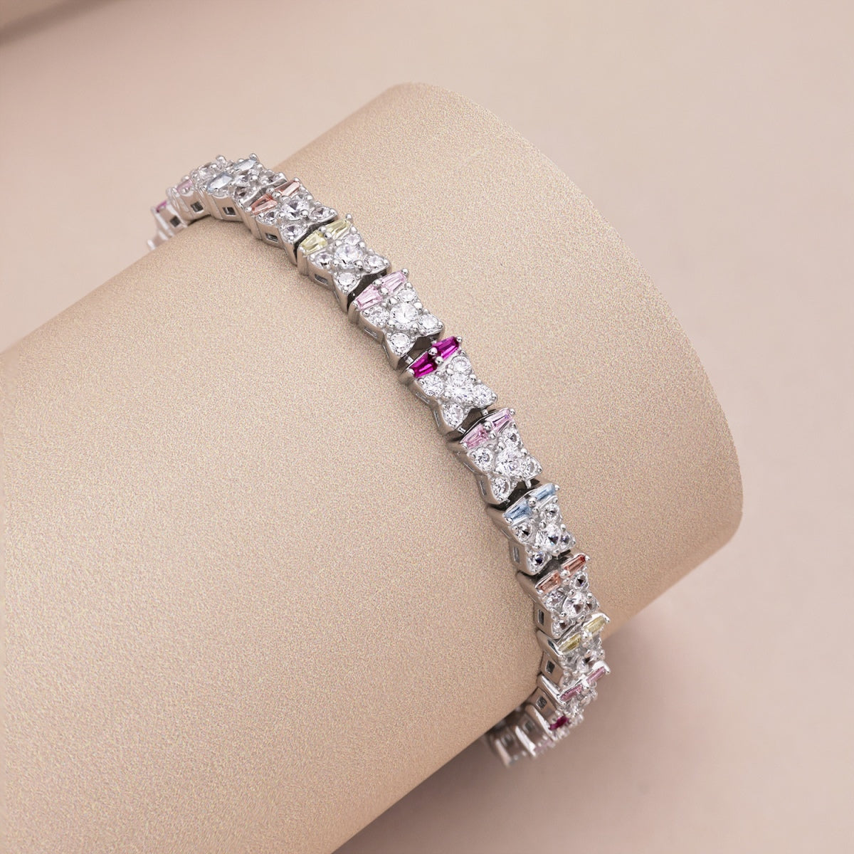 [Lumi Jewels]Unique Colorful Flower Shape Daily Bracelet