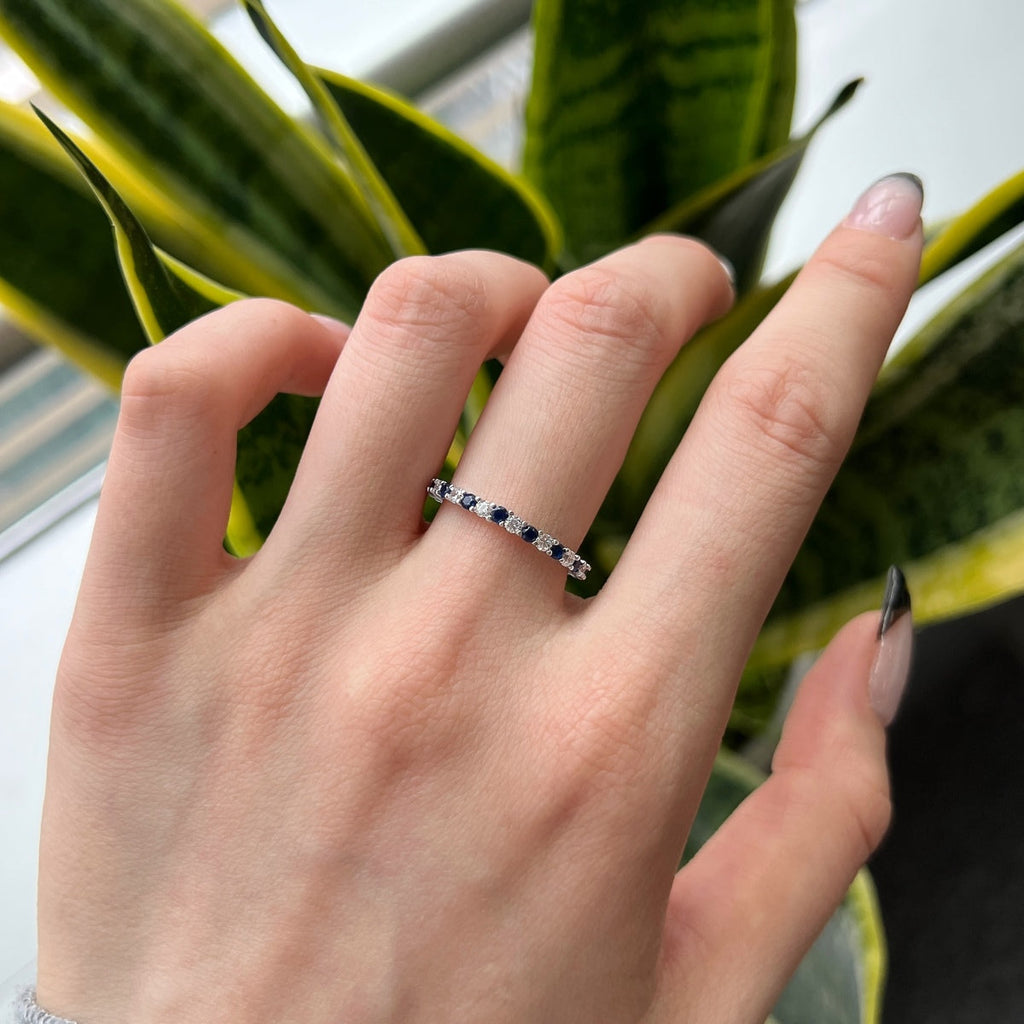 [Lumi Jewels]Exquisite Colorful Round Cut Tennis Ring