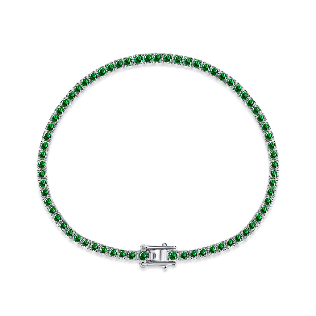 [Lumi Jewels]Dazzling Colorful Round Cut Daily Bracelet