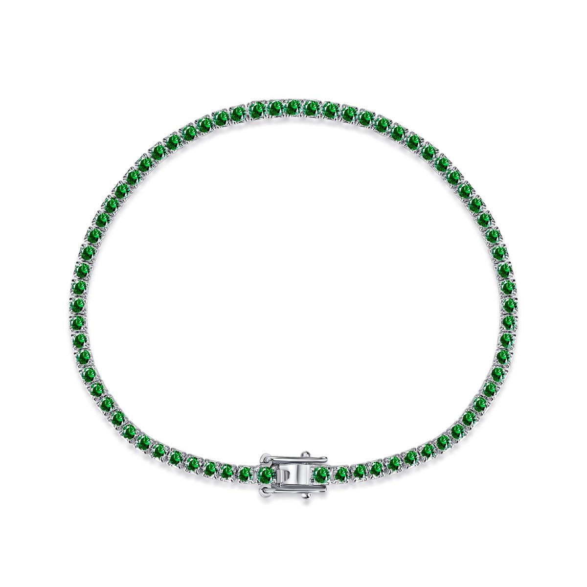 [Lumi Jewels]Dazzling Colorful Round Cut Daily Bracelet