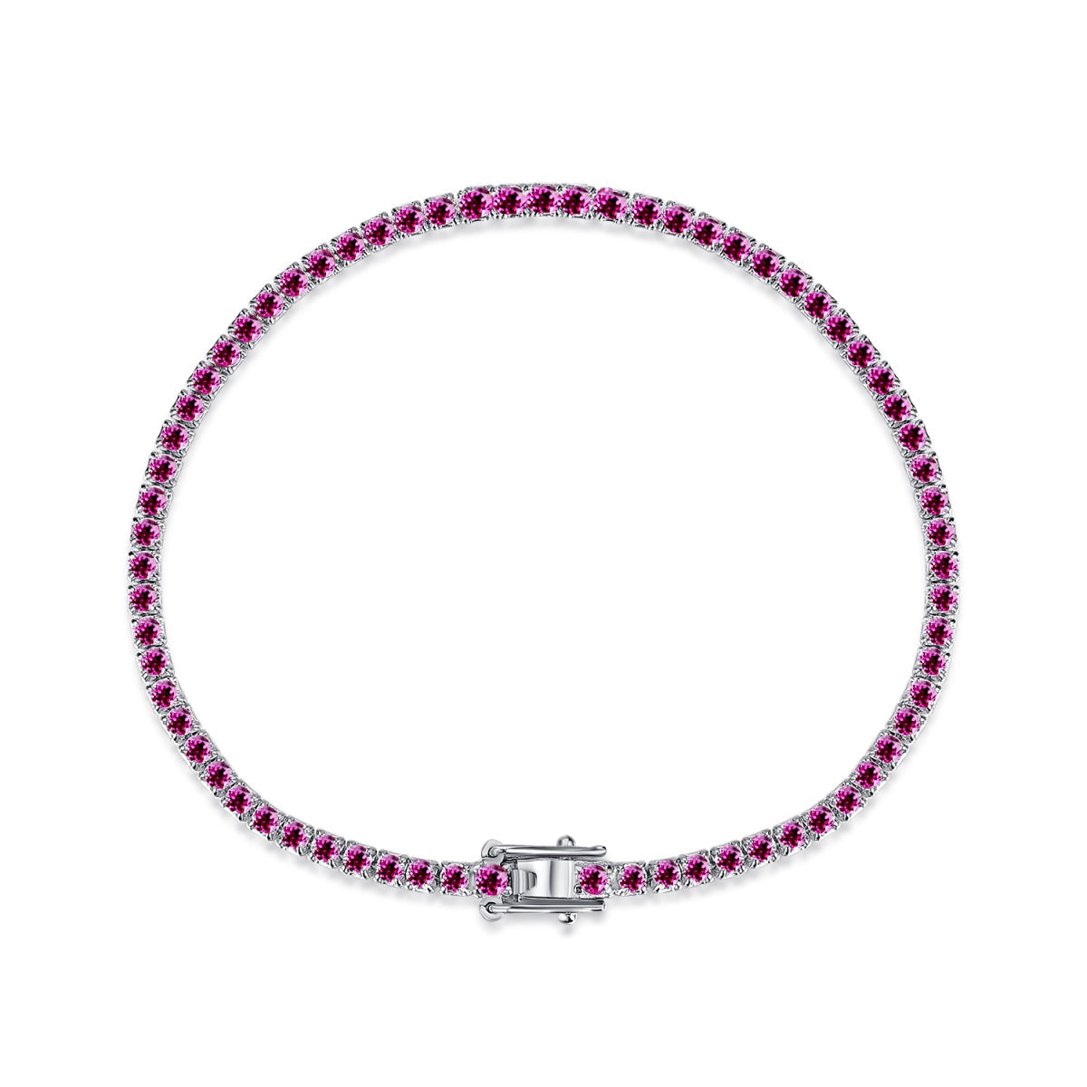 [Lumi Jewels]Dazzling Colorful Round Cut Daily Bracelet
