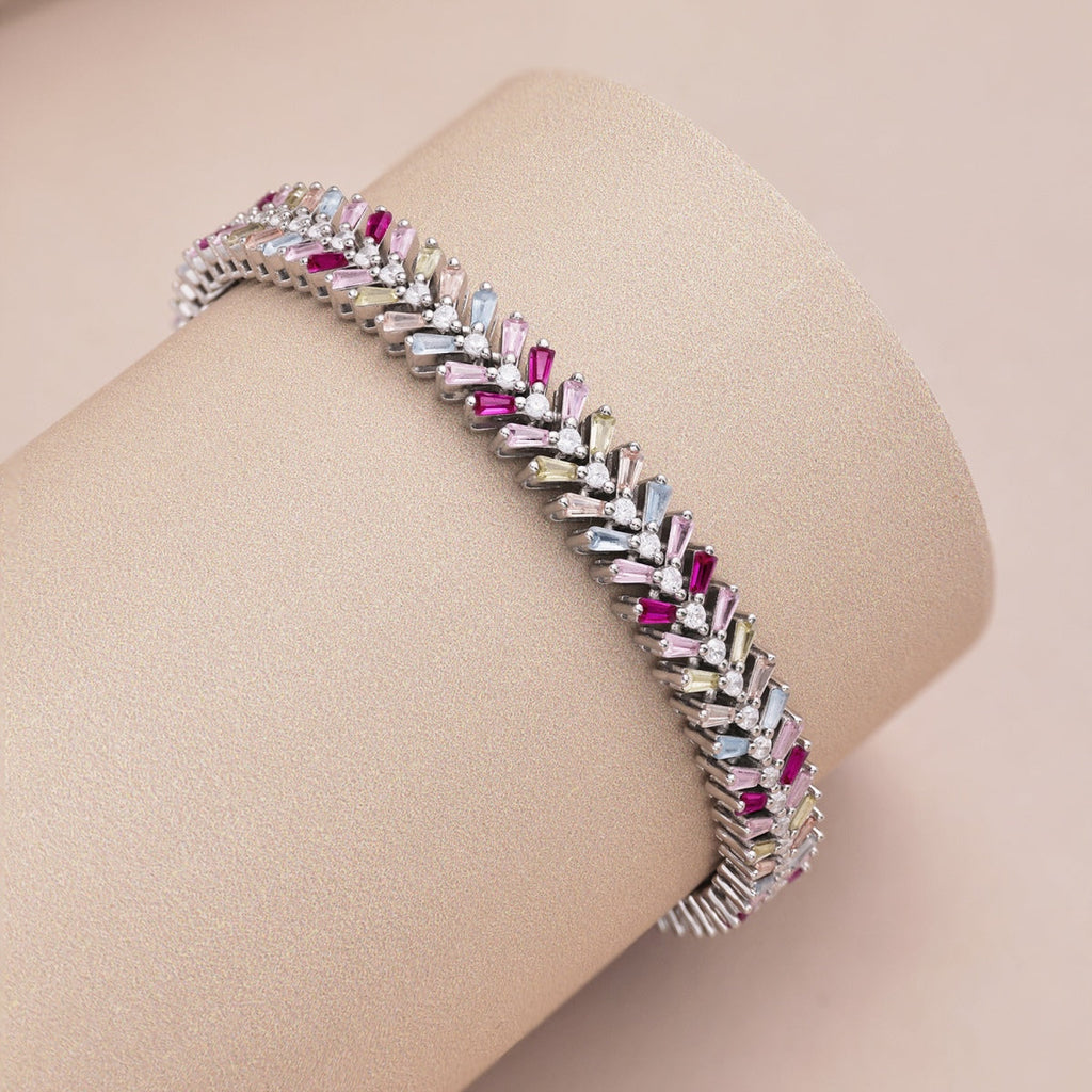 [Lumi Jewels]Dainty Radiant Emerald Cut Daily Bracelet