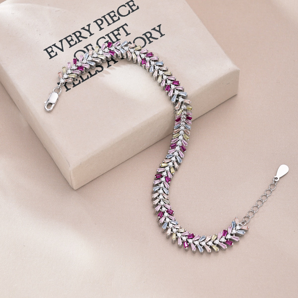 [Lumi Jewels]Dainty Radiant Emerald Cut Daily Bracelet